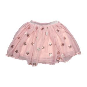 DUNNES STORES UK Girls Sequin Star Tutu Toddler Size 5 Blush Pink Great UC